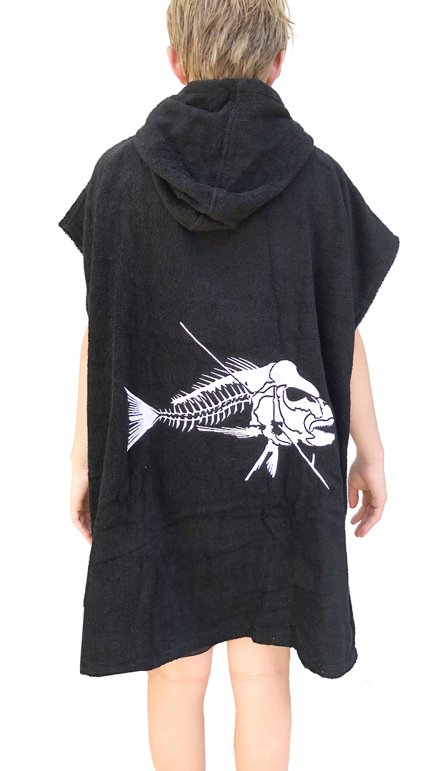 Ocean Hunter Youth Hooded Poncho - Small image 1